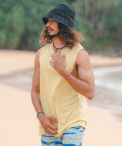 Dblaq-Printed-Yellow-Tank-Top