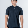 Dblaq Raven Black Chinese Collar Polo T-Shirt