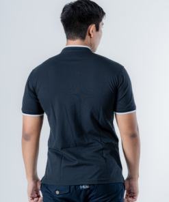 Dblaq Raven Black Chinese Collar Polo T-Shirt