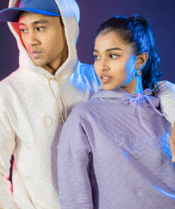 Dblaq Quilted Cotton Oversized Hoodie