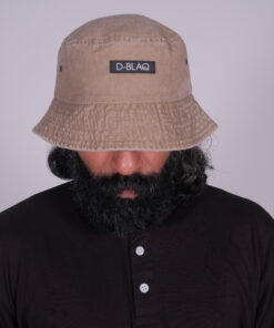 Acid Wash bucket hat in Beige