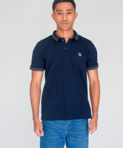 D-Blaq Luxe Polo in Navy Blue