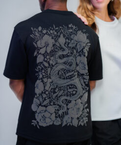 The Eden Bloom Oversized T-Shirt - Noir